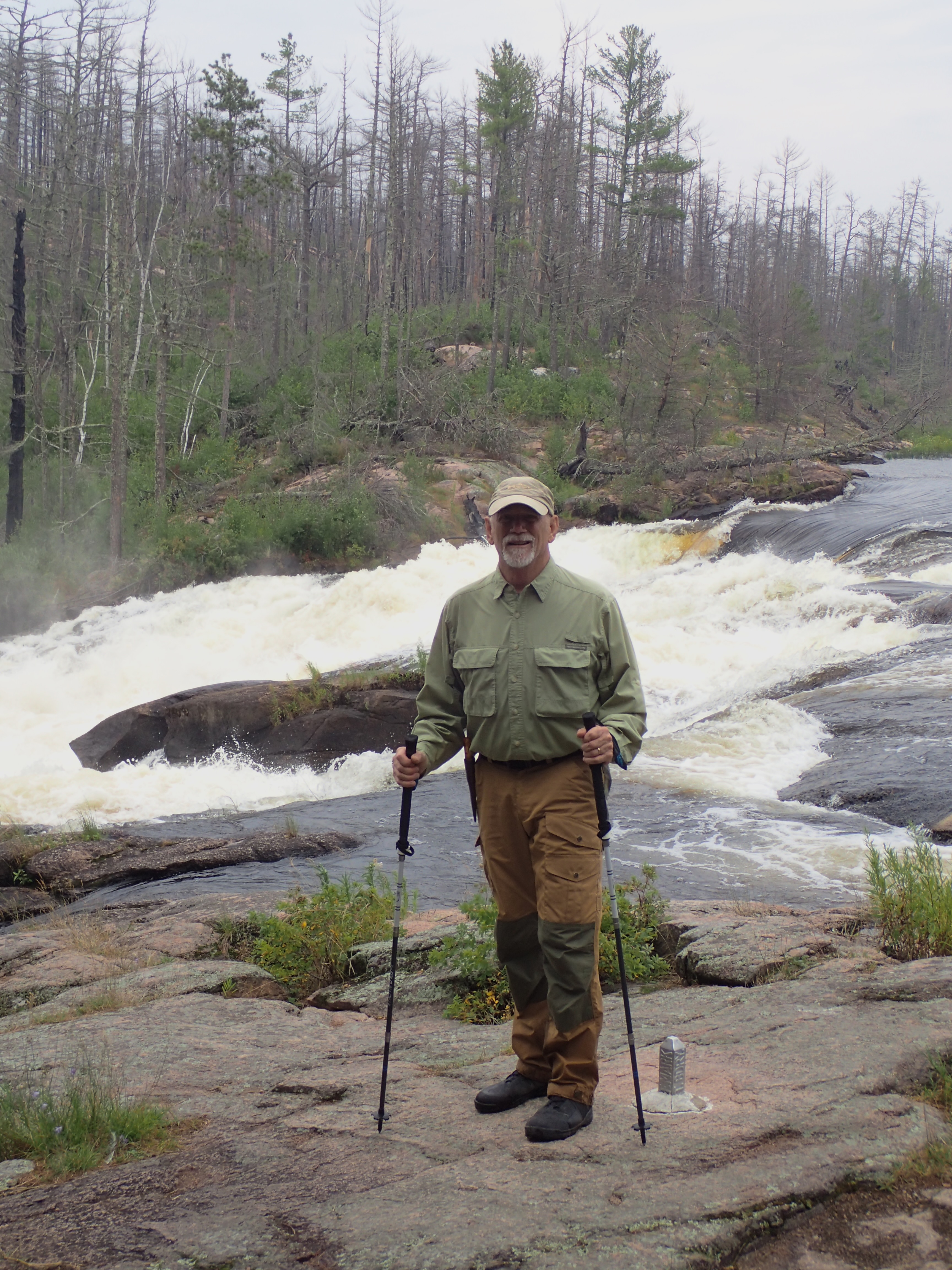 Royce at Crooked Lake side of Curtain Falls 2025-08-06 12:09