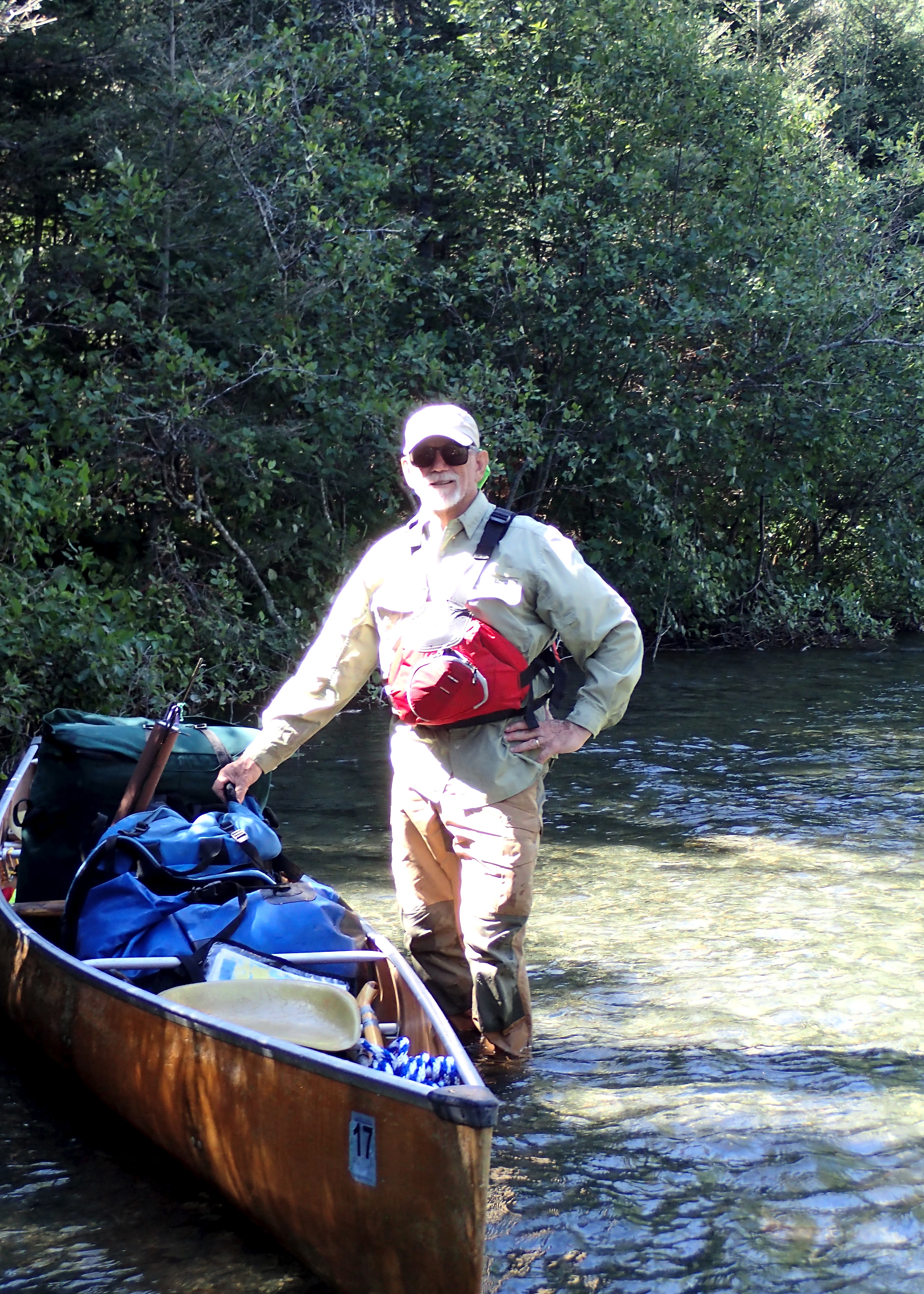 Royce landing on Big Knife Portage 2025-08-10 11:20