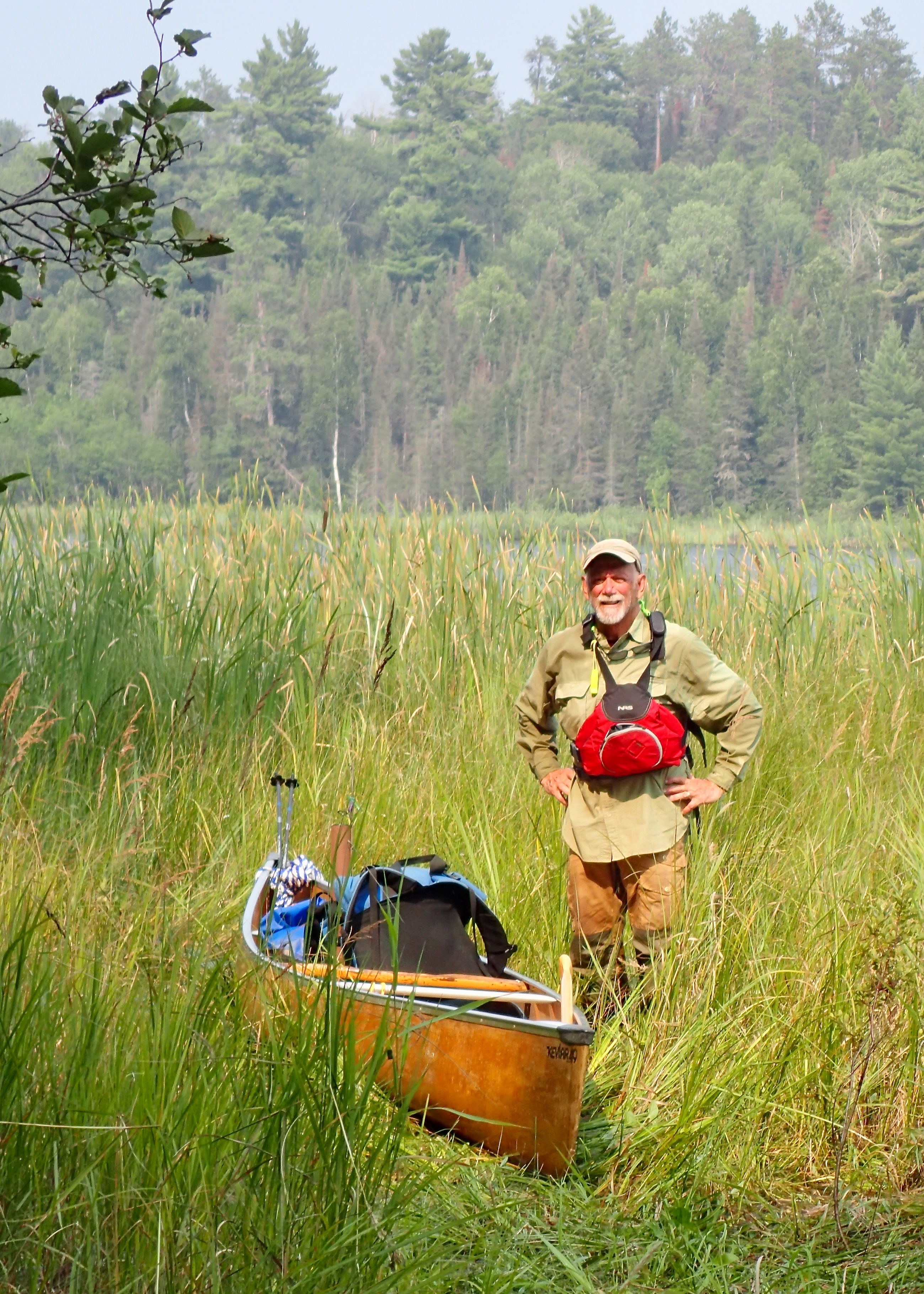 Royce on Saganagons end of portage from Lilypad 2025-08-11 15:37