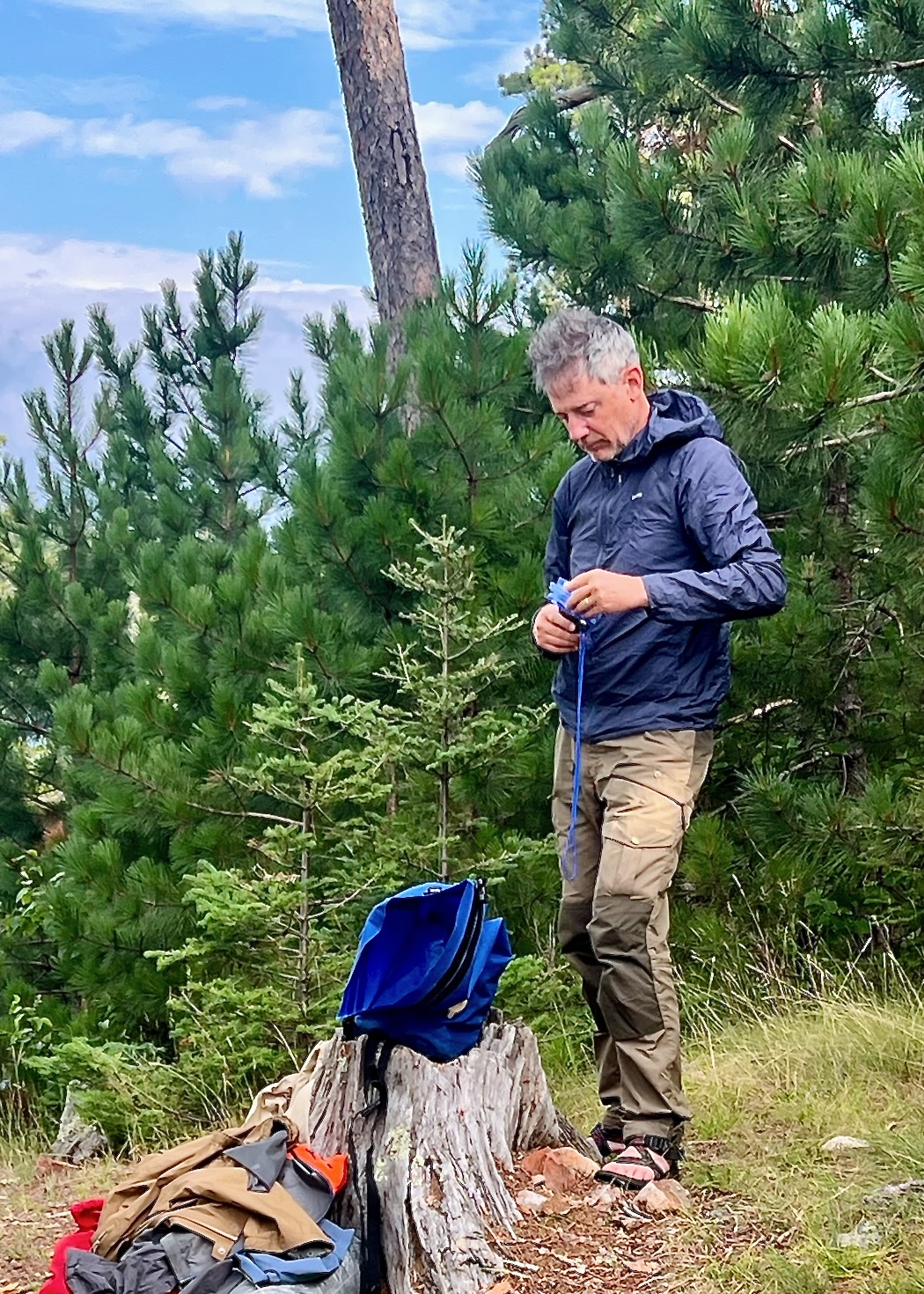 Ben in camp Saganagons Lake 2025-08-12 08:40