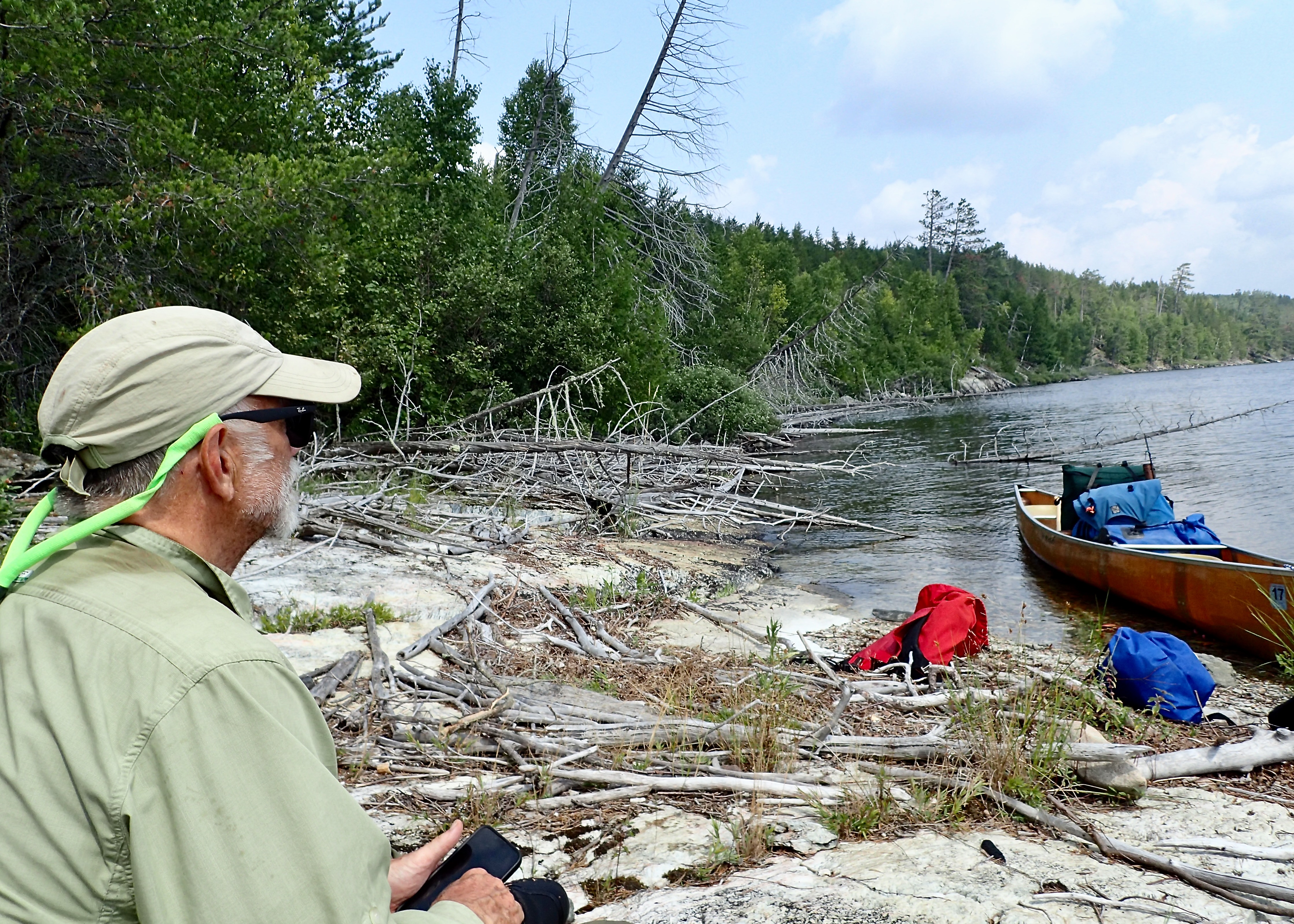 Royce. Lunch break on Saganagons Lake 2025-08-12 13:03