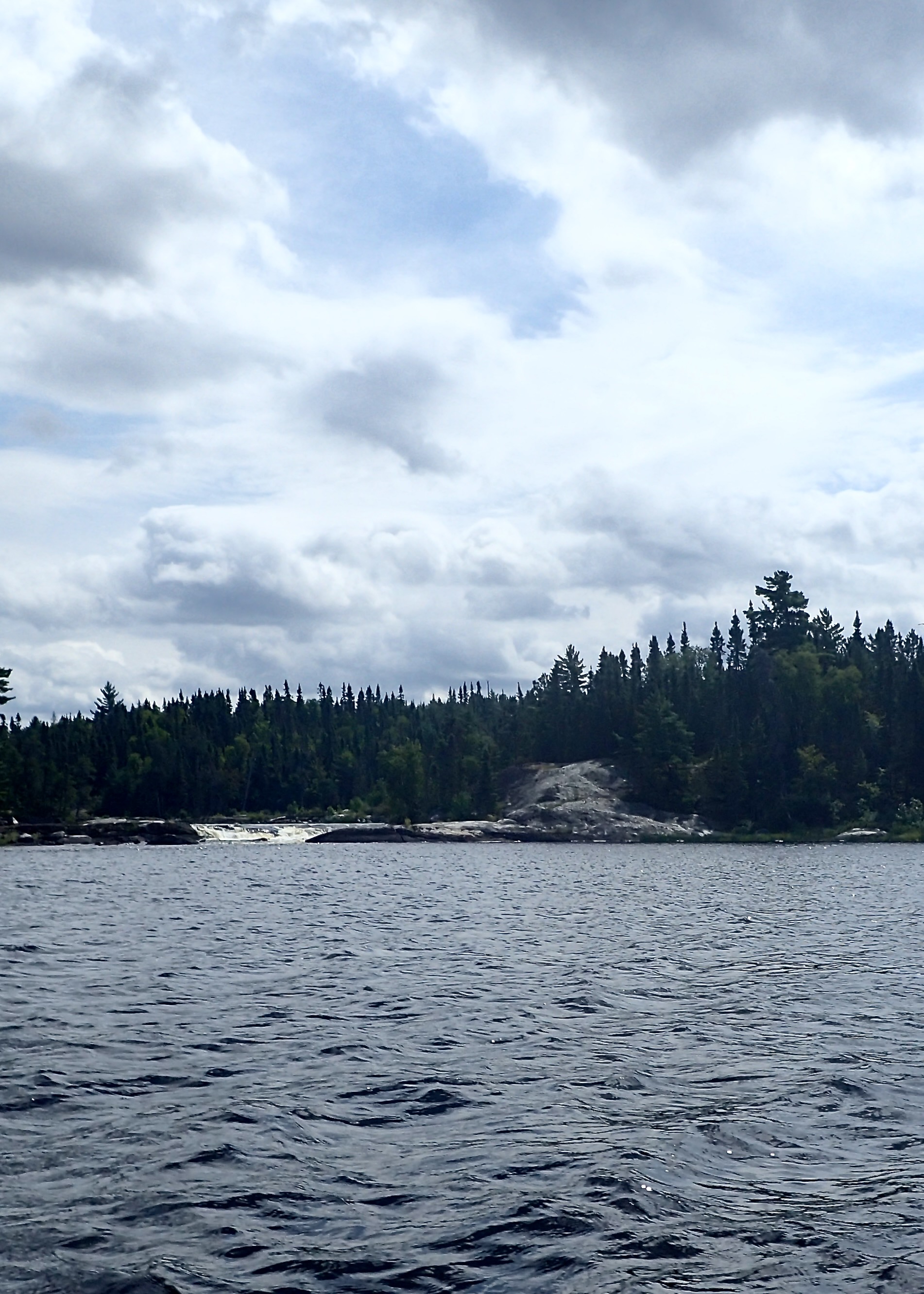 Looking back at Snake Falls on Maligne River 2025-08-15 12:36
