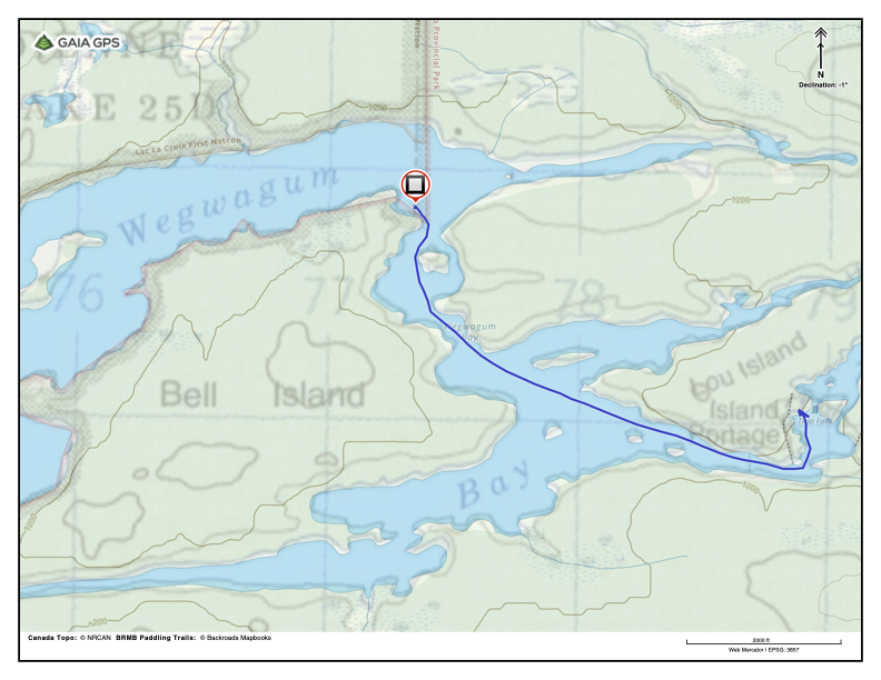 Maligne River, Lac La Croix. 1.6 miles
